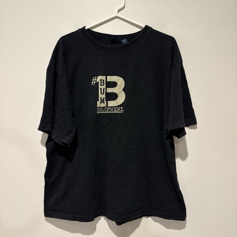 Vintage 90s‎ BUM Equipment Gray Double Sided Size L USA Made Skater Streetwear